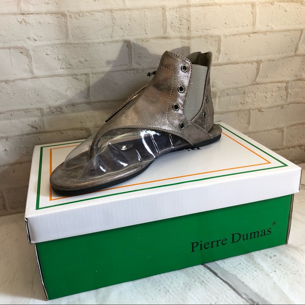 Gladiator style sandals Pewter BRAND NEW in box - Picture 5 of 7